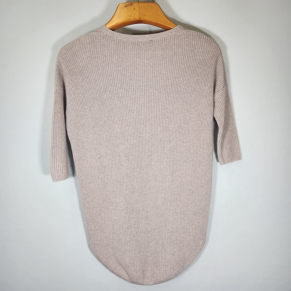 2 For 20 Express Women's V-Neck Sweater - Light Gray 100% Coton - Picture 5 of 11